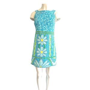 Lilly Pulitzer Mosaic Flower Shift Dress Size 8